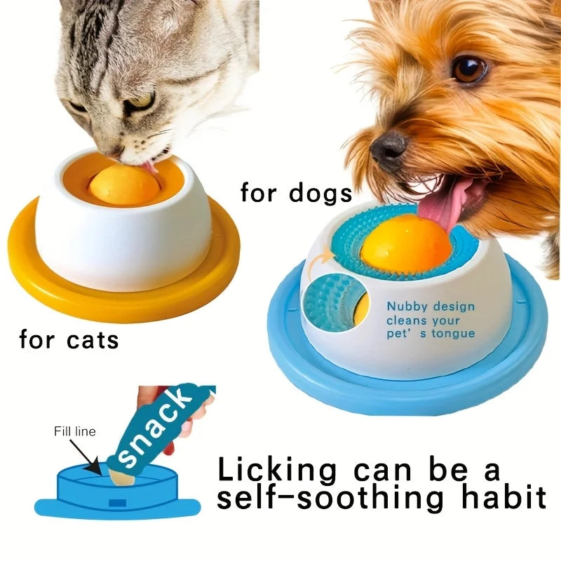 Petopotamus Lick Mat with Massage Bumps — Non-Slip Slow Feeder for Dogs & Cats