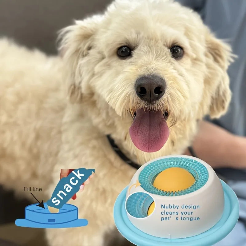 Petopotamus Lick Mat with Massage Bumps — Non-Slip Slow Feeder for Dogs & Cats
