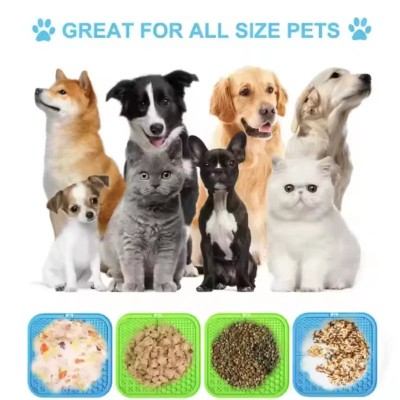 Petopotamus Slow Feeder Lick Mat — Anxiety Relief & Enrichment for Dogs & Cats